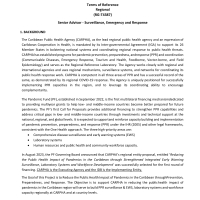 CARPHA: Senior Advisor - Surveillance, Emergency and Response Consultant